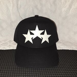 AMIRI Black and White Star Hat